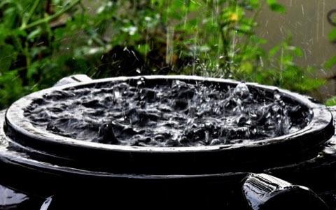 Rainwater harvesting infrastructure at the Pegma Resources facility